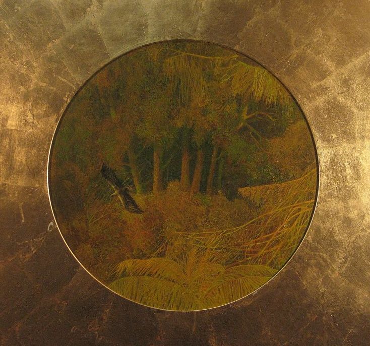 Der Goldene Wald  Ausschnitt  ÖL  Durchm . 150 Insgesant 2009